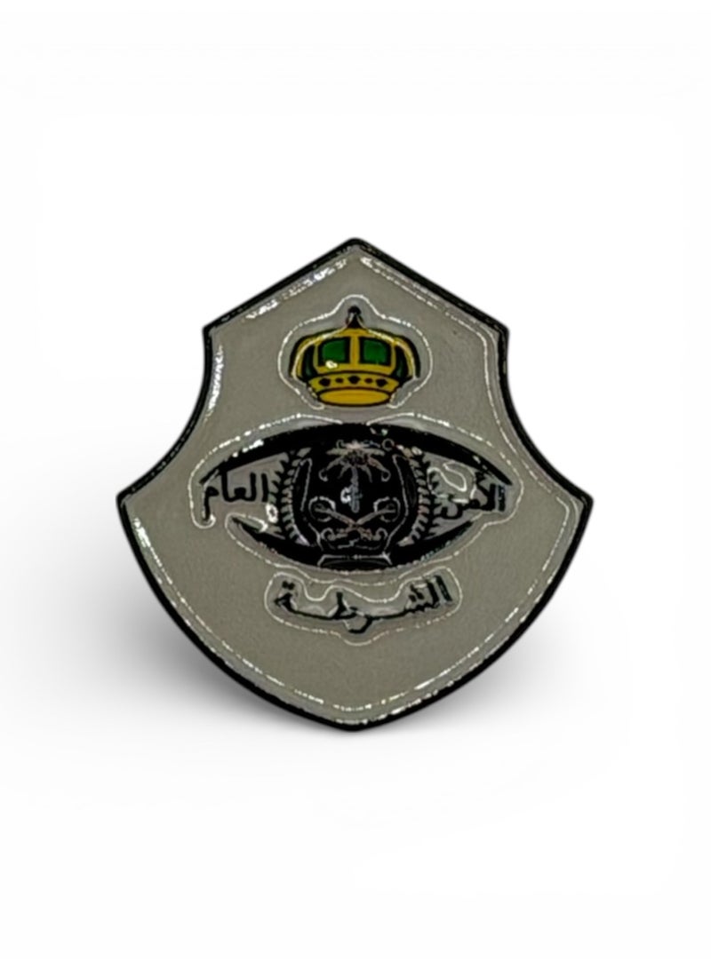 Saudi Public Security Police Logo Sticker – National Emblem for Phone & Laptop